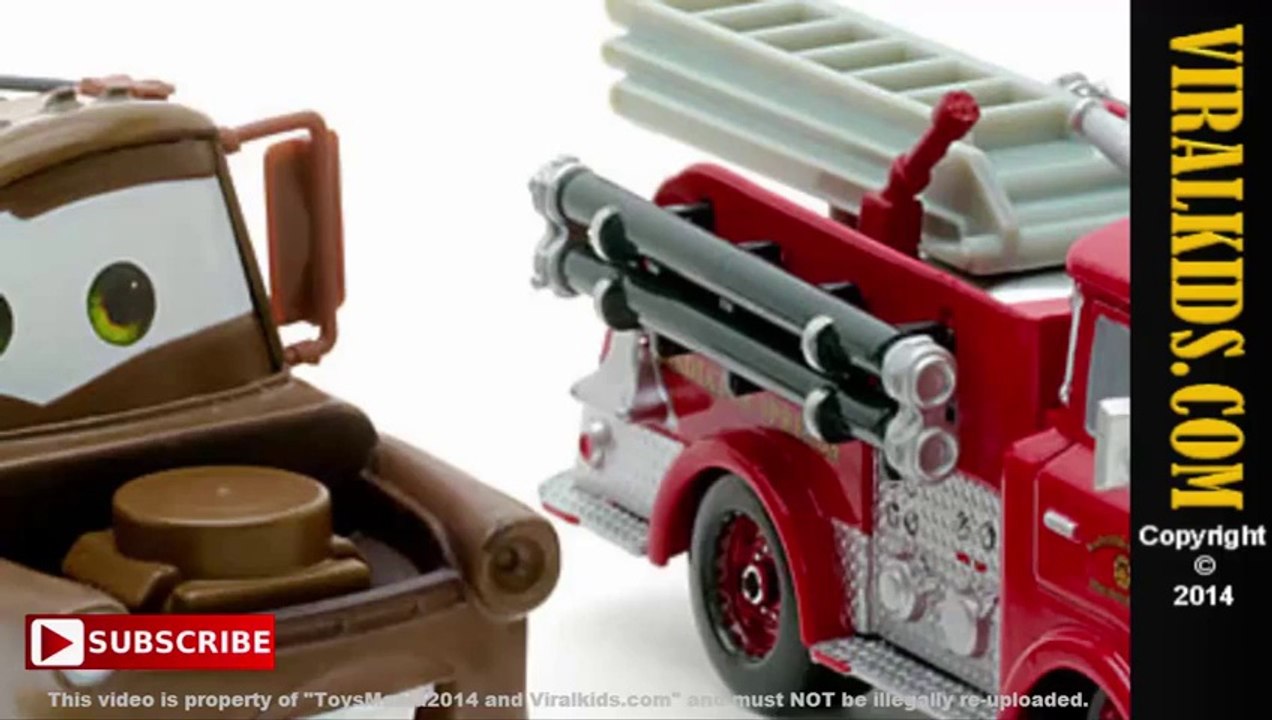 Disney Pixar Cars Tow Mater and Red Radiator Springs Die Casts   Toys Review