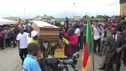 Football: Body of slain Ebosse arrives home in Cameroon