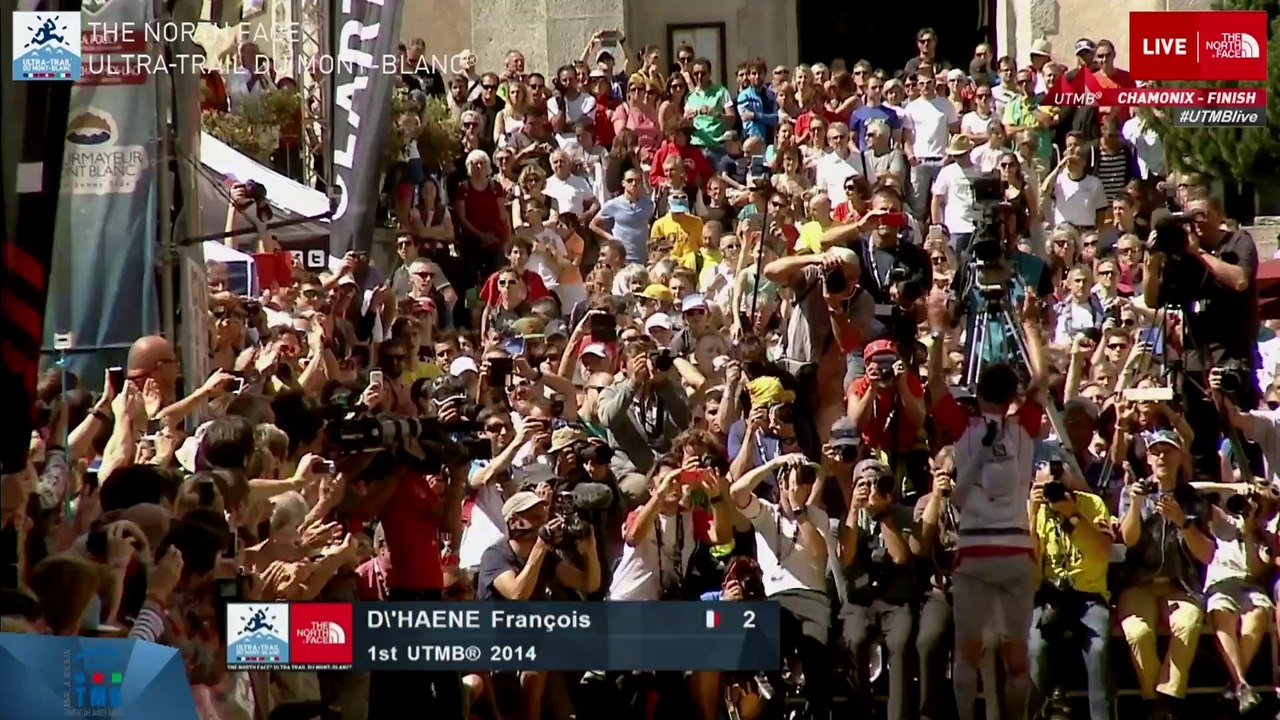 UTMB® 2014 - Arrivée de François d'Haene: premier