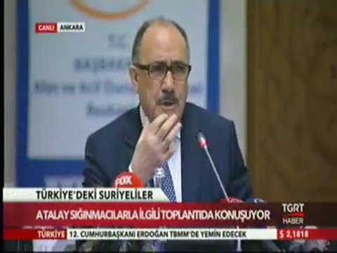 Başbakan Yardımcısı Beşir ATALAY Türkiye'deki Suriyelilerle İlgili Basın Toplantısı