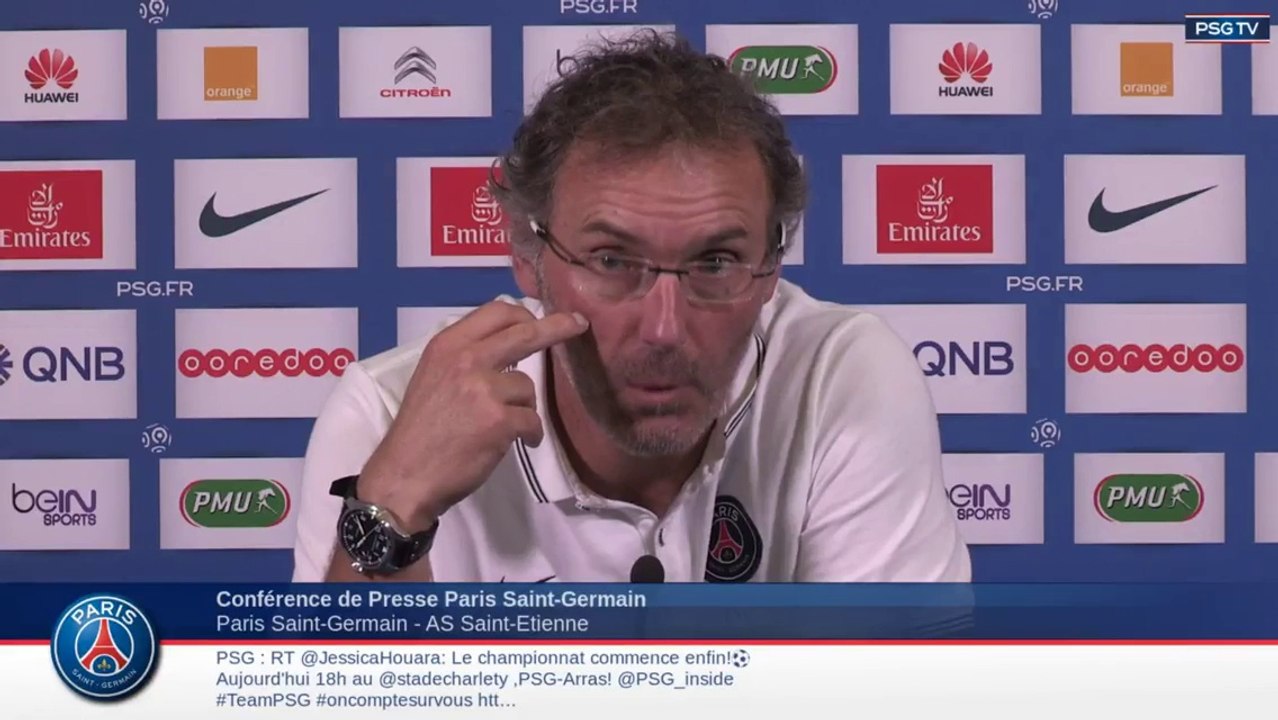 Replay conférence de presse de Laurent Blanc avant PSG - ASSE