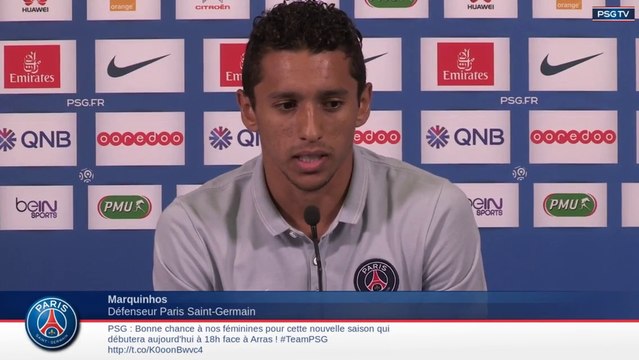 Replay conférence de presse de MARQUINHOS avant PSG - ASSE
