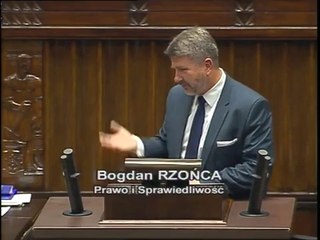 Poseł Bogdan Rzońca - Wystąpienie z dnia 29 sierpnia 2014 roku.