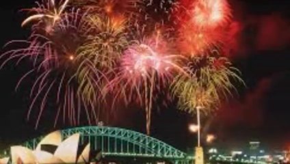 Auguri con i fuochi d'artificio