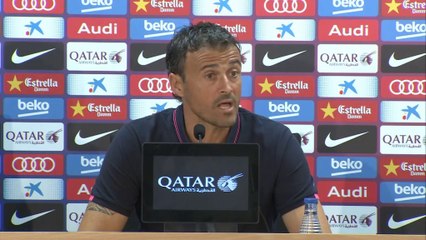 Luis Enrique, sobre Iniesta, Neymar y Piqué