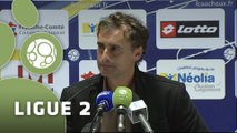 Conférence de presse FC Sochaux-Montbéliard - Dijon FCO (0-1) : Olivier ECHOUAFNI (FCSM) - Olivier DALL'OGLIO (DFCO) - 2014/2015