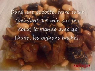 Cuisine marocaine - Recette de Tajine de veau aux pruneaux