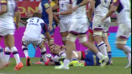 Grenoble-Bordeaux: Essai Yann Lesgourgues (BOR) - J3 - Saison 2014/2015