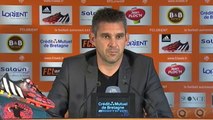 EAG Jocelyn Gourvennec Conf de presse après FC Lorient-EA GUINGAMP