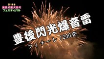 2014年 豊後犬飼大野川フェスティバル フィナーレ　「豊後閃光爆音雷」
