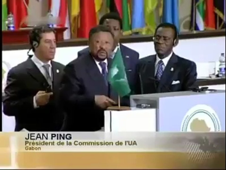 Jean-Ping au  17 eme sommet de l’Union africaine à Malabo en Guinée Equatoriale