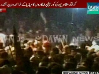 Protests at dawn - shelling continues