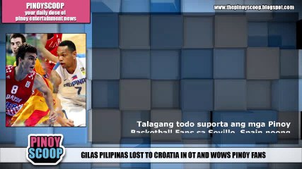 Gilas Pilipinas Lost To Croatia 81-78 In Overtime; Wows Pinoy Crowd In Spain