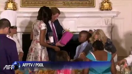 Prince Harry, Michelle Obama at White House event