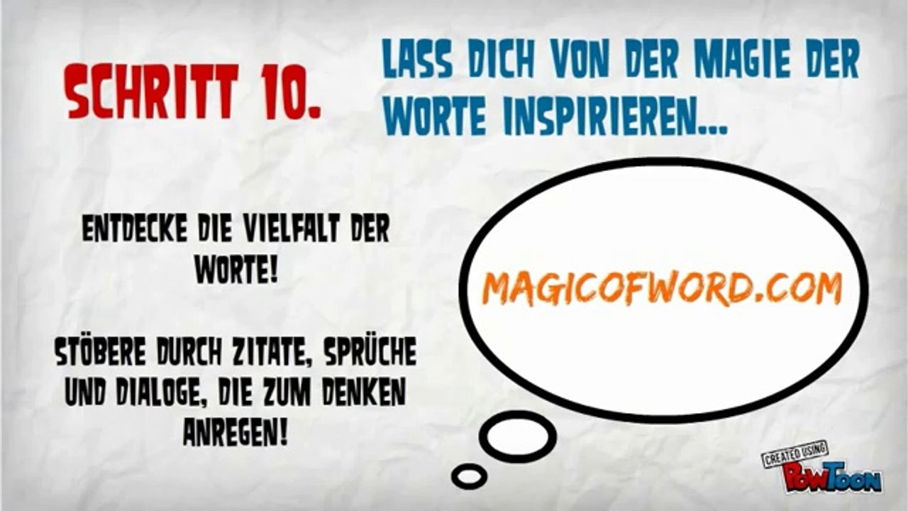 Magicofword - 10 Tipps fuer mehr Kreativitaet in Ihrem Leben