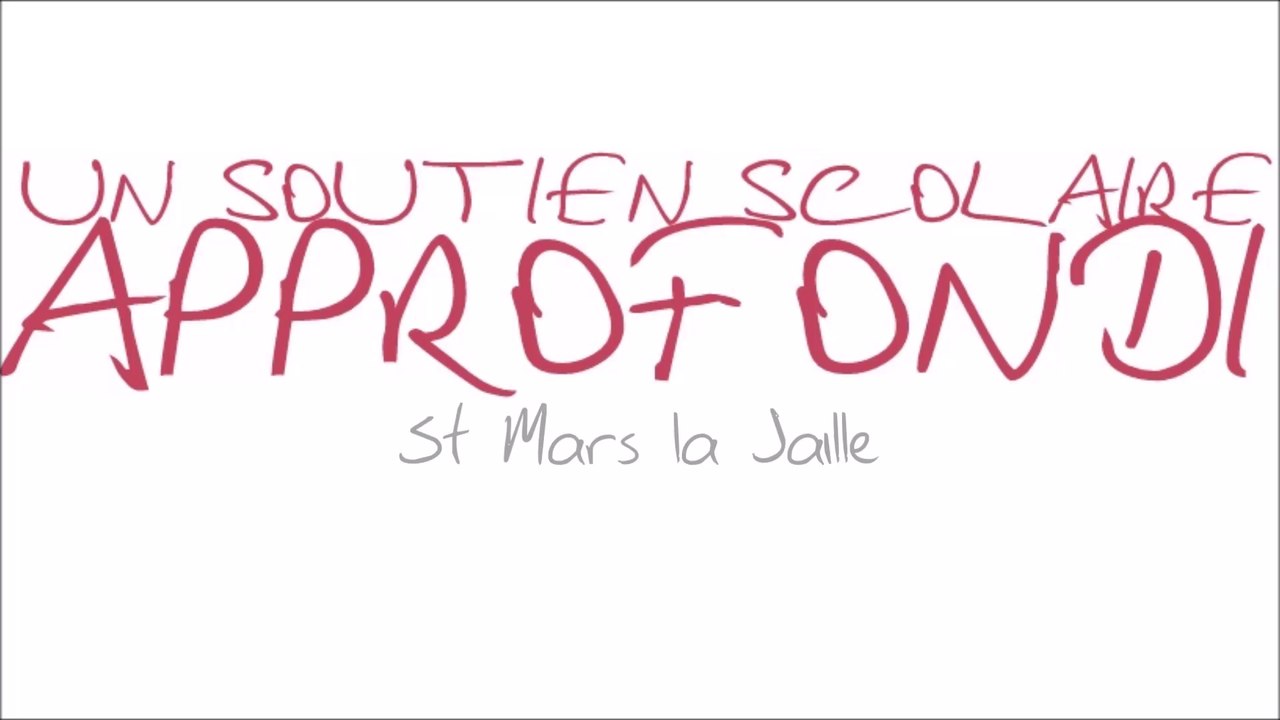 Un soutien scolaire approfondi à St Mars la Jaille