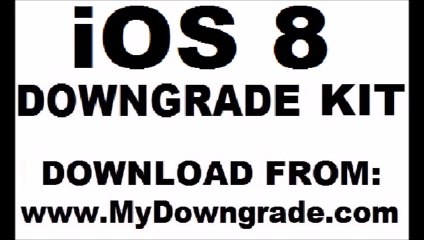 iOS 8 Downgrade to iOS 7.1, 7.0.6, 6.1.3 iPhone 4, 4s, 5, 5c, 5s, iPad
