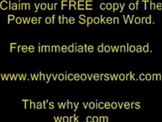 Why Voiceovers work