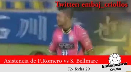 Asistencia de gol de Frank Romero vs Shonan Bellmare