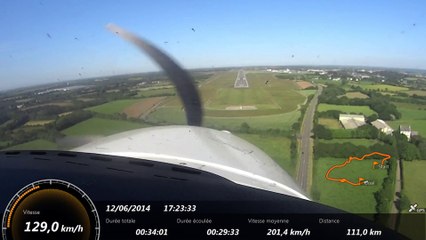 Vol côte nord Finistère en DA40NG - FHOAA