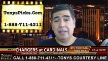 Arizona Cardinals vs. San Diego Chargers Pick Prediction NFL Pro Football Odds Preview 9-8-2014