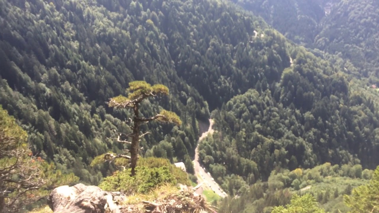 Vue sommet pas du roc glieres