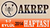 AKREP Burcu HAFTALIK Astroloji Yorumu videosu, 1-7 Eylül 2014, Astroloji Uzmanı Demet Baltacı