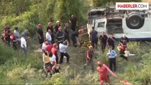Uludağ yolunda otobüs devrildi: 1 ölü, 40 yaralı