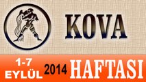 KOVA Burcu HAFTALIK Astroloji Yorumu videosu, 1-7 Eylül 2014, Astroloji Uzmanı Demet Baltacı