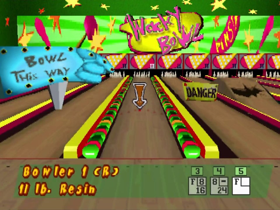 Animaniacs Ten Pin Alley - 5 Minute Gameplay (1998) PSX/PS1