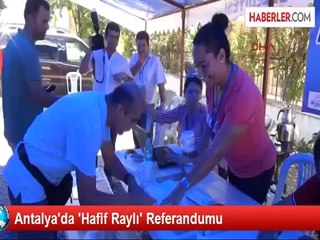 Antalya Raylı Sisteme "Evet" Dedi