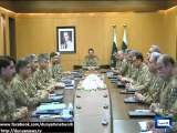Dunya News - Corps Commanders Conference decides for democracy, against use of power