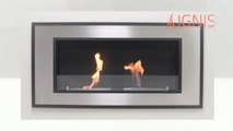Bellezza Wall Mounted Ethanol Fireplace by Ignis at CleanFlames.com