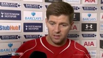Tottenham vs Liverpool 0-3 - Steven Gerrard & Raheem Sterling post-match interview