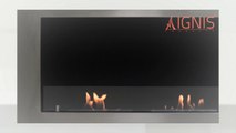 Optimum Wall Mounted Ethanol Fireplace by Ignis at CleanFlames.com