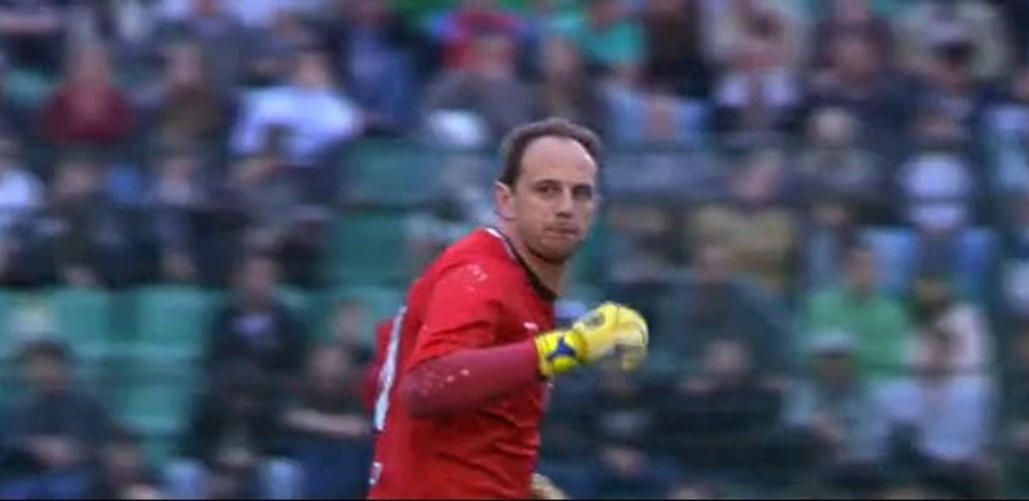GOL de penal del arquero Rogerio Ceni (Gol 119). Figueirense 1-1 Sao Paulo.