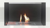 Melina Wall Mounted Ethanol Fireplace by Ignis at CleanFlames.com