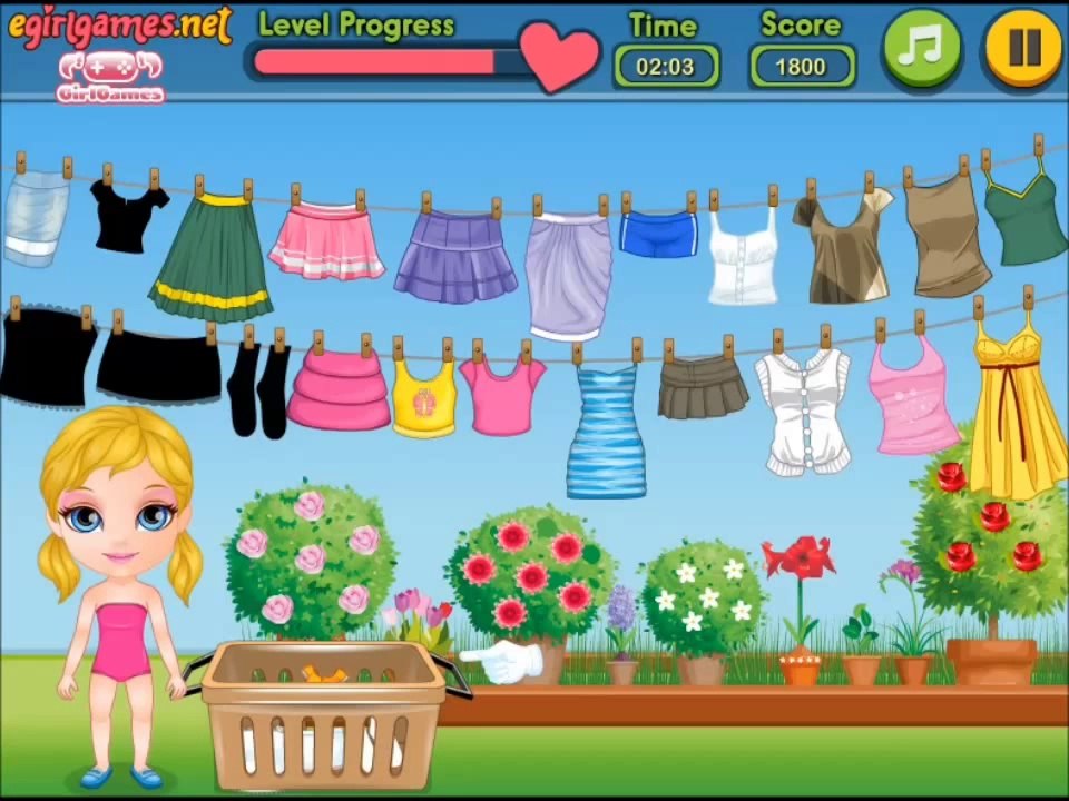 Baby Barbie Movie Game - Great Laundry Day Baby Washing - Baby Games