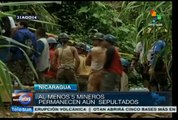 Lluvias dificultan las labores de rescate de 5 mineros en Nicaragua