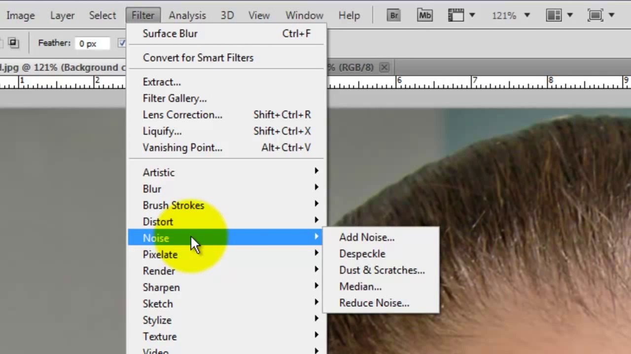 Photoshop How to SMOOTH SKIN and remove blemishes and scars