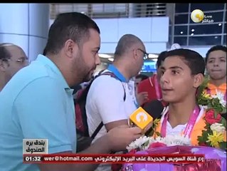 بندق برة الصندوق: استقبال حافل لبعثة منتخب مصر بعد عودتهم من أوليمبياد الشباب بالصين