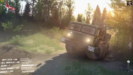Spintires - Volcano Map Gameplay