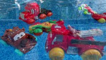 Pixar Cars Hydro Wheels ,Pool Fun with Mater, Lightning McQueen, Red, Mack, and Francesco Bernoulli