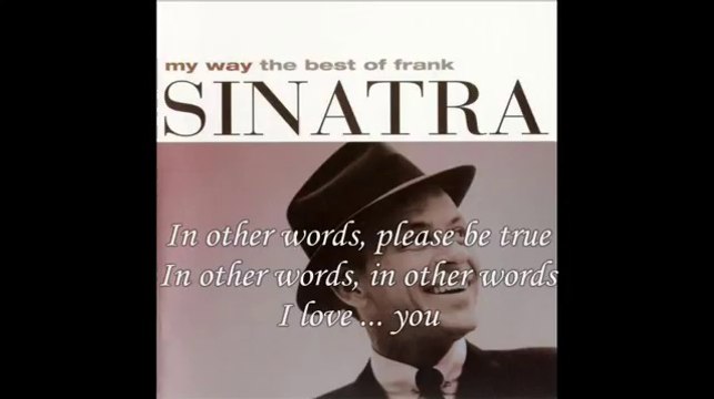 Frank Sinatra - Fly me to the moon (with lyrics)