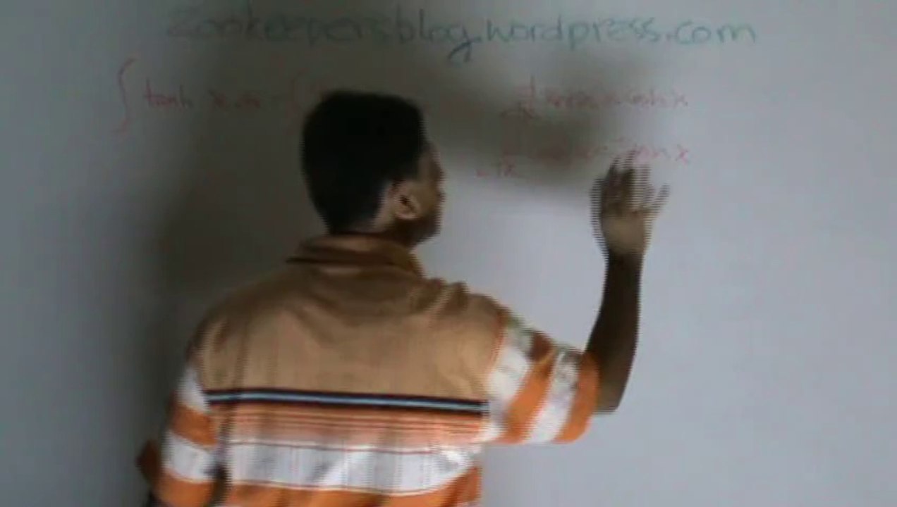 34 Simple Integrations Basics step by step CBSE ISc IIT JEE Dezrina SKM Classes part 4 tanh x