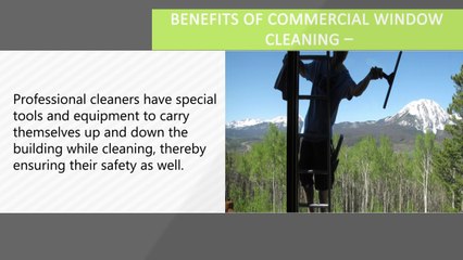 Benefits of Commercial Window Cleaning