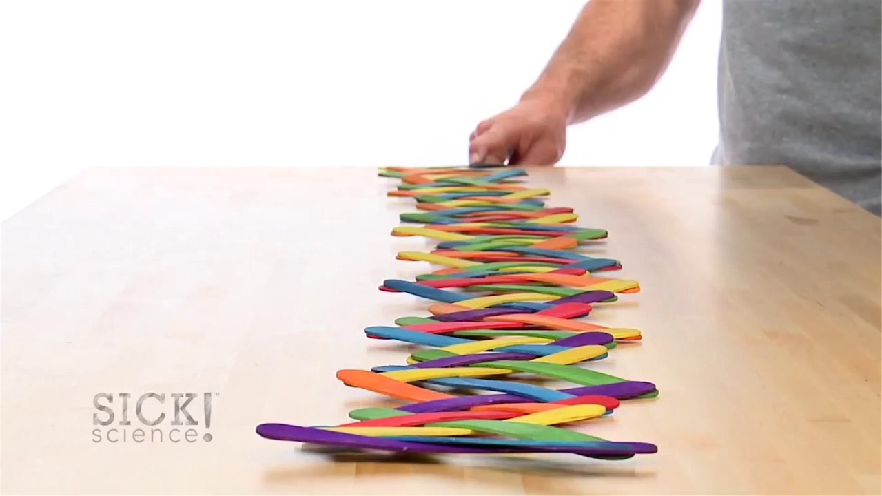 Popsicle Stick Chain Reaction Sick Science! 144 video Dailymotion