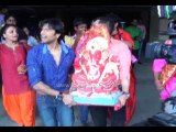 Rakhi  Sawant    did  dance during the Ganpati Visarjan