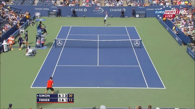 US Open 2014 : le coup génial de Gilles Simon face à David Ferrer