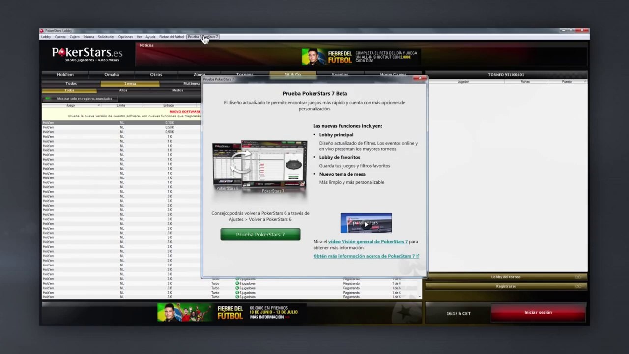 Cómo volver a PS6 | PokerStars.es